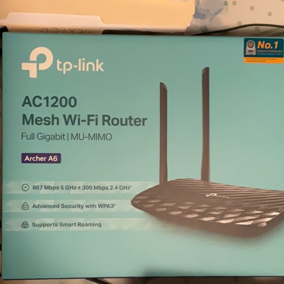 TP-Link AC1200 Mesh Wi-Fi Router Full Gigabit/;MU-MIMO (Archer A6) - Picture 13 of 13